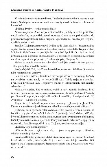 Náhled Důvěrná zpráva o Karlu Hynku Máchovi, 4.  vydání