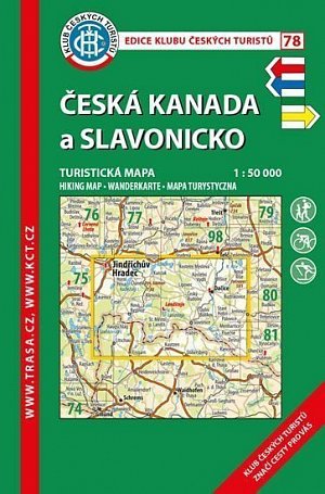 KČT 78 Česká Kanada a Slavonicko 1:50 000/turistická mapa