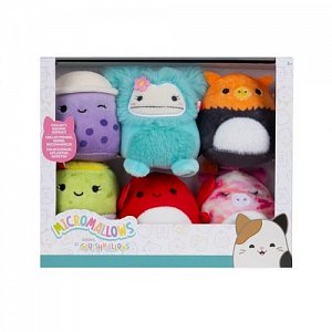 Squishmallows Micromallows 6Pack - Gryf, Alicorn, Burrito, Krab, Bigfoot, Boba