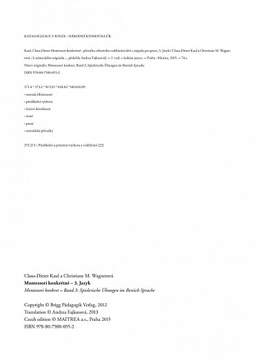 Náhled Montessori konkrétně 3 - Jazyk