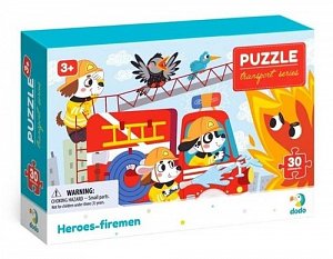 Dodo Puzzle Profese Hrdinové hasiči 30 dílků