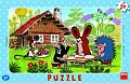 Puzzle deskové Krtek na návštěvě 15 dílků