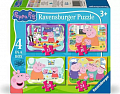 Puzzle Prasátko Peppa 4v1