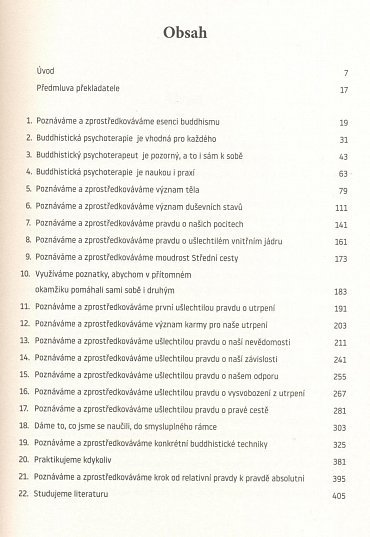 Náhled Buddhistická psychoterapie - Techniky pro uzdravující změny