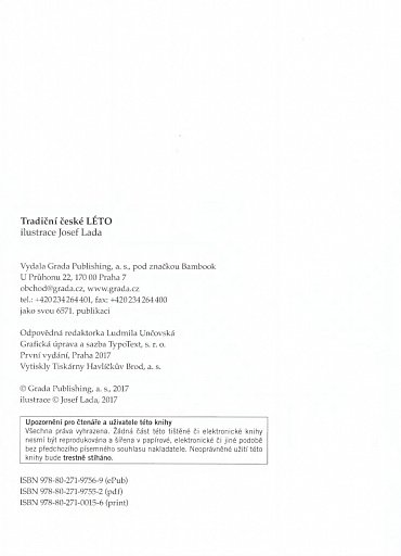 Náhled Tradiční české LÉTO – Josef Lada