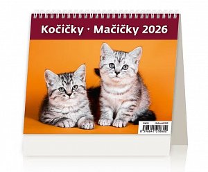 Kalendář stolní 2026 -  MiniMax Kočičky/Mačičky