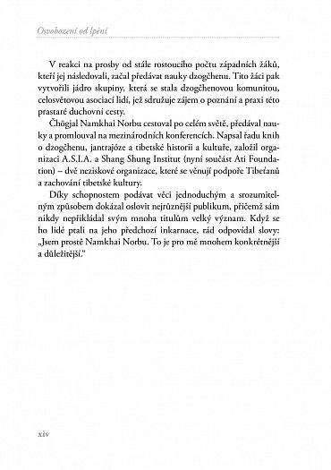 Náhled Osvobození od lpění - Klasické buddhistické rady z pohledu dzogčhenu