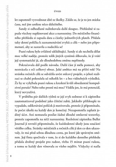 Náhled Metoda Bullet Journal - Zhodnoťte včerejšek, uspořádejte si dnešek a naplánujte zítřek