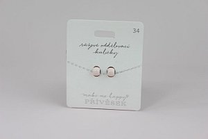 Přívěsek MAKE ME HAPPY Růžové oddělovací kuličky