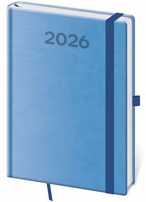 Diář 2026 denní A5 Print Pop - světle modrá