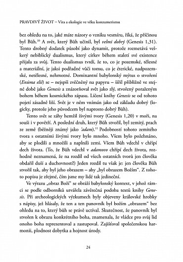 Náhled Pravdivý život - Víra a ekologie ve věku konzumerismu