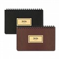 Diář 2026 týdenní na šířku RETRO, vínový