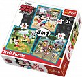 Trefl Puzzle Mickey Mouse a přátelé 3v1 (20,36,50 dílků)