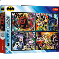Puzzle Batman v akci/4x250 dílků