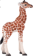 Žirafí mládě figurka