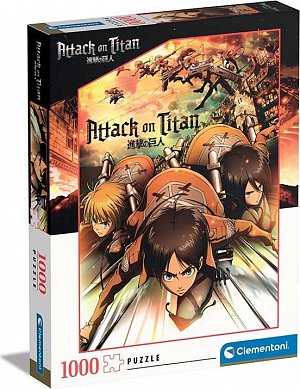 Clementoni Puzzle Anime Collection: Attack on Titan 1000 dílků