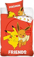 Dětské povlečení Pokémon Eeve a Pikachu