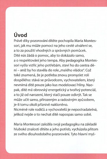 Náhled 100 vzdělávacích Montessori aktivit pro děti od 18 měsíců