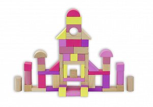 BABU dřevěná hračka - Kostky 60 ks