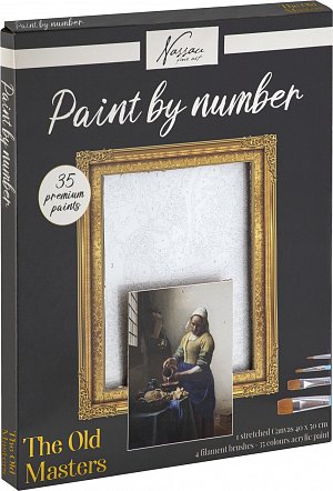 Malování podle čísel na plátno Milk Made 40x50 cm