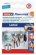 tesa Powerstrips® Large - velké lepicí proužky, nosnost 2 ks, oboustranné, bílé