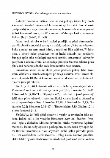 Náhled Pravdivý život - Víra a ekologie ve věku konzumerismu