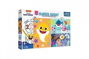 Trefl Puzzle Super giant Baby Shark 15 dílků - oboustranné