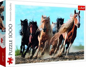 Trefl Puzzle Cválající koně / 1000 dílků