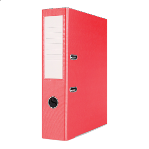 Office Products pákový pořadač Basic, A4/75 mm, PP, kovová lišta, červený