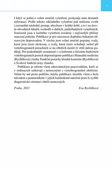 Náhled Orientační vyšetření páteře