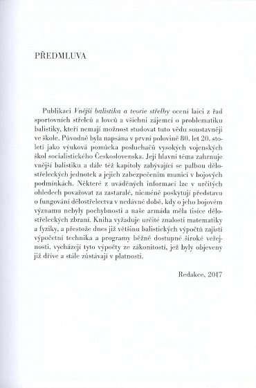 Náhled Vnější balistika a teorie střelby
