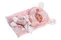 Llorens 73860 NEW BORN HOLČIČKA - realistická panenka miminko s celovinylovým tělem - 40 cm