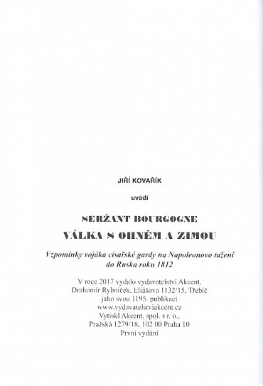 Náhled Seržant Bourgogne - Válka s ohněm a zimou