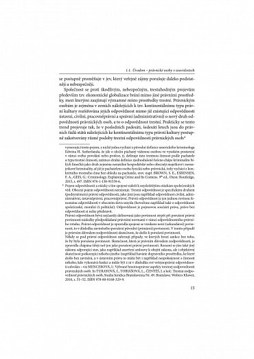 Náhled Trestní odpovědnost právnických osob v České republice - problémy a perspektivy