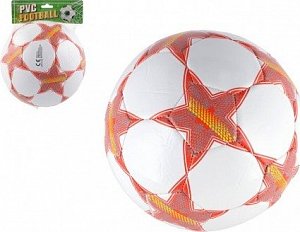 Míč fotbalový nafouknutý šitý 23cm v síťce