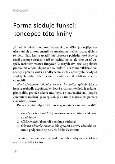 Náhled Vědomý lídr - Jak být v dnešním světě vůdčí osobností, která přispívá k obnově zdravého rozumu