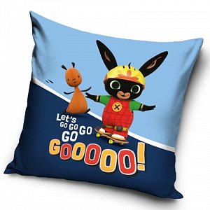 Povlak na polštářek Zajíček Bing a Flop Let's Go!