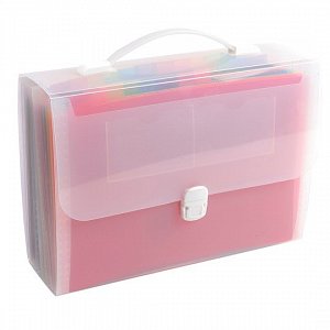 Exacompta Crystal - aktovka na dokumenty, 24 kapes, A4 maxi, PP, transparentní