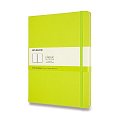 Zápisník Moleskine - tvrdé desky, XL, čistý - limetka