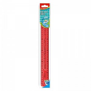 Keyroad Pravítko Flexi, 30 cm - červené