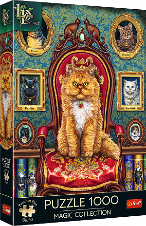 Puzzle Magic Collection: Šílené kočky 1000 dílků 48x68,3cm v krabici 27x40x6cm
