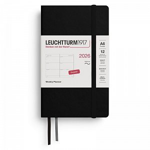 Weekly Planner 2026 Pocket (A6) Black