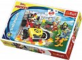 Trefl Puzzle Mickey Mouse a závodníci / 60 dílků