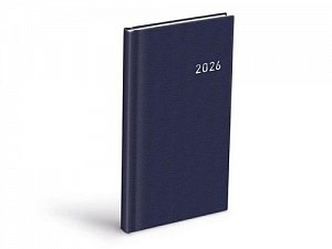 Diář 2026 T806 PVC dark blue 90x170mm