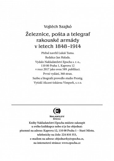 Náhled Železnice, pošta a telegraf rakouské armády v letech 1848-1914