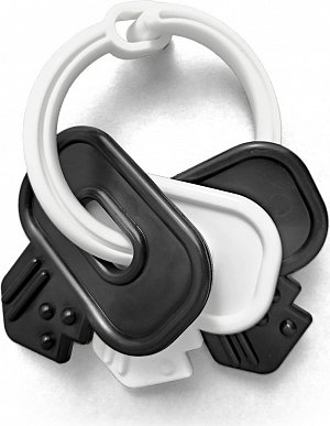 Přívěsky klíče černobílé