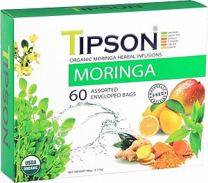 Čaj TIPSON BIO Moringa kazeta 60 ks x 1,5g