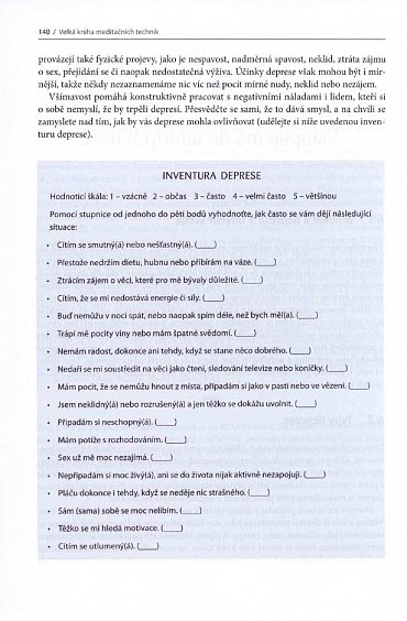 Náhled Velká kniha meditačních technik - Jednoduchá cvičení pro každodenní problémy