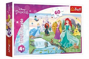 Trefl Puzzle Disney Princess - Seznamte se s princeznami / 60 dílků