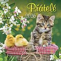 Kalendář 2026 Přátelé, nástěnný, 33 x 33 cm